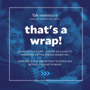 Image post by @yale_hospitality on Instagram