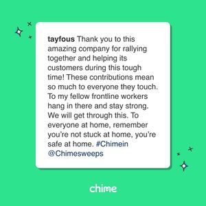 Image post by @chime on Instagram