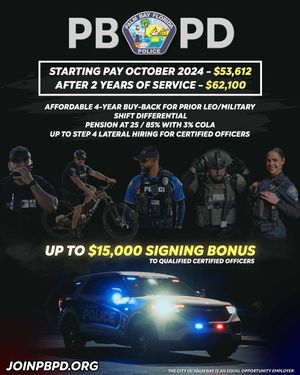 Image post by @palmbaypd on Instagram