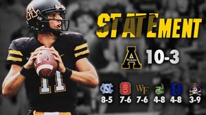 Image post by @appstate_fb on Instagram