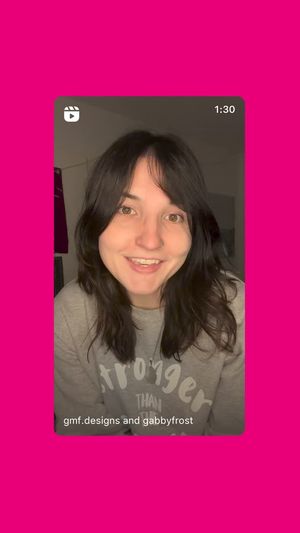 Video post by @gabbyfrostdesigns on Facebook
