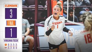 Image post by @ClemsonVB on Twitter/X