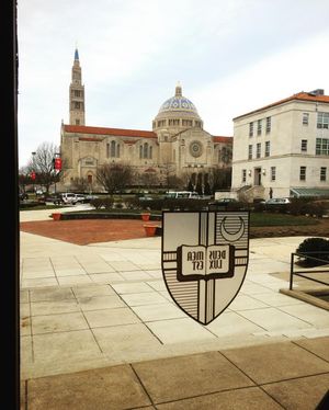 Image post by @catholicu_wlax on Instagram