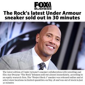 Image post by @therock on Instagram