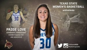 Image post by @txstatewbb on Instagram