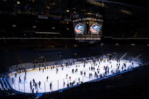 Image post by @BlueJacketsNHL on Twitter/X
