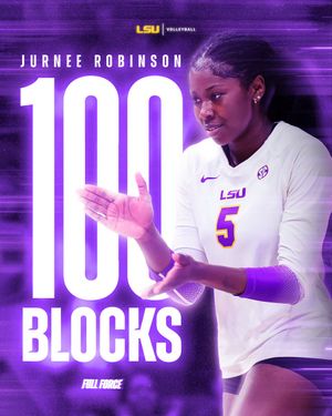 Image post by @lsuvolleyball on Twitter/X