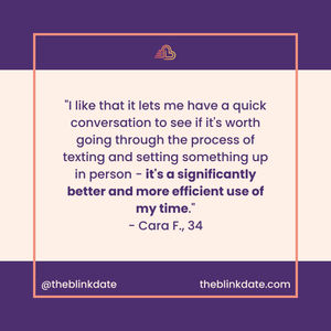Image post by @theblinkdate on Instagram