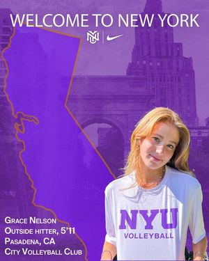 Image post by @nyuwomensvolley on Instagram