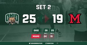 Image post by @OhioBobcatsVB on Twitter/X