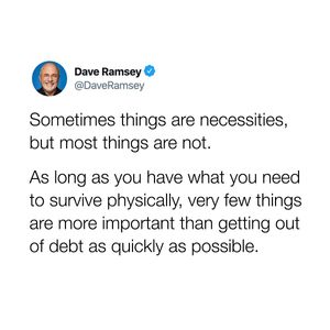 Image post by @daveramsey on Instagram