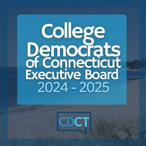 Image post by @collegedemsofct on Facebook