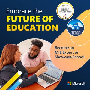 Image post by @MicrosoftEDU on Twitter/X