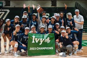 Image post by @YaleVolleyball on Twitter/X