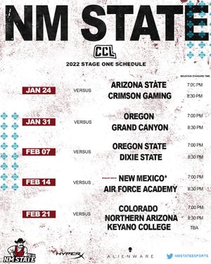 Image post by @NMStateEsports on Twitter/X