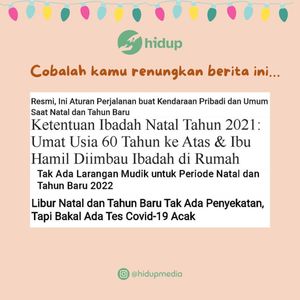 Image post by @hidupmedia on Instagram