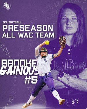 Image post by @sfa_softball on Instagram