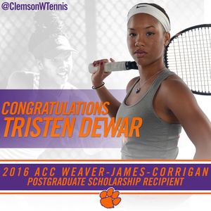 Image post by @clemsonwtennis on Instagram