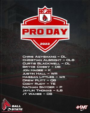 Image post by @ballstatefb on Instagram