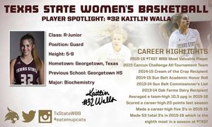 Image post by @txstatewbb on Instagram