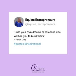 Image post by @equine_entrepreneurs_ on Instagram