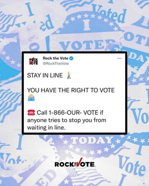 Image post by @rockthevote on Instagram