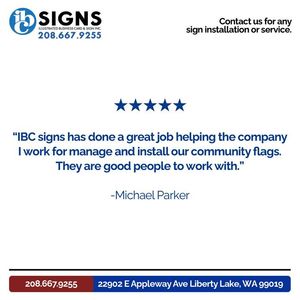 Image post by @ibcsigns on Facebook