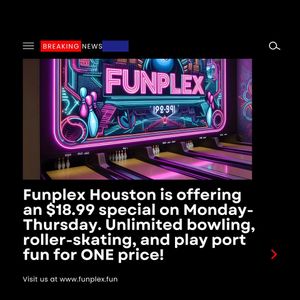 Image post by @houstonfunplex on Instagram