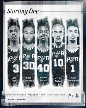 Image post by @spurs on Twitter/X