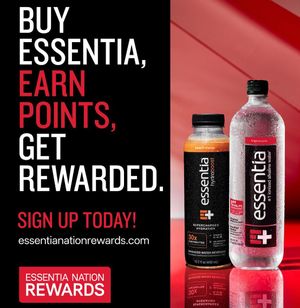 Image post by @essentiawater on Instagram