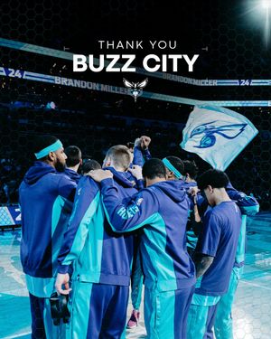Image post by @hornets on Twitter/X