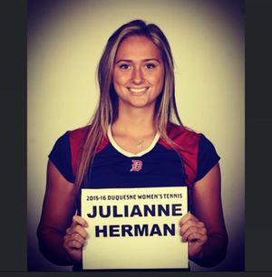 Image post by @duquesnetennis on Instagram