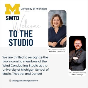 Image post by @umichbands on Facebook