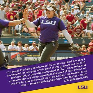 Image post by @lsusoftball on Instagram