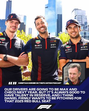 Image post by @f1 on Instagram