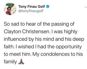 Image post by @tonyfinaugolf on Instagram