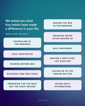 Image post by @thrive on Instagram