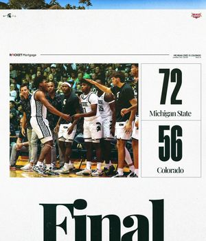 Image post by @MSU_Basketball on Twitter