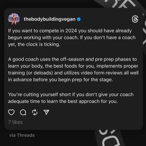Image post by @thebodybuildingvegan on Instagram
