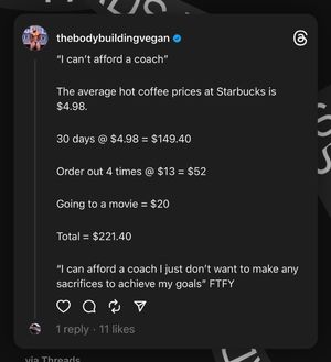 Image post by @thebodybuildingvegan on Instagram