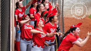 Image post by @WASHUSoftball on Twitter