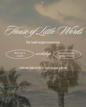 Image post by @littlewordstudio on Instagram
