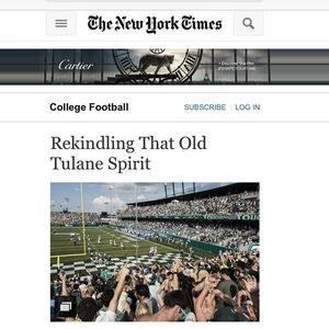 Image post by @tulanegreenwave on Instagram