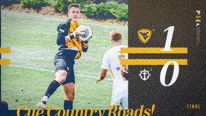 Image post by @WVUMensSoccer on Twitter
