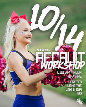 Image post by @sfa_cheer_ on Instagram