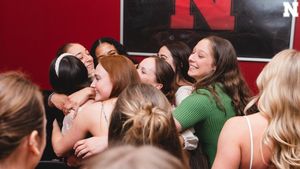 Image post by @HuskersWGym on Twitter