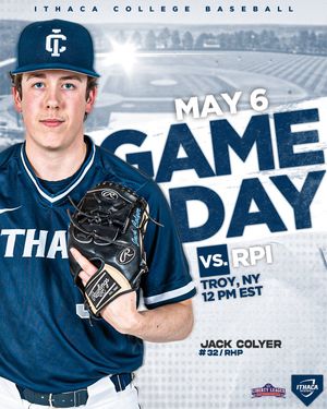Image post by @Ithaca_Baseball on Twitter