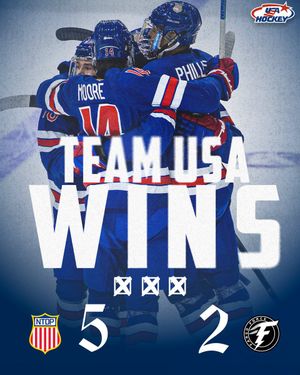 Image post by @USAHockeyNTDP on Twitter