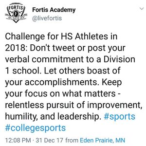 Image post by @thefortisacademy on Instagram