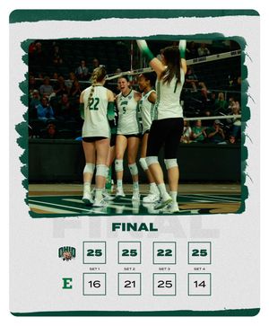 Image post by @OhioBobcatsVB on Twitter